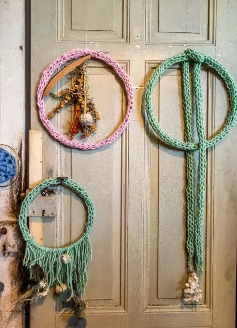macramé wreath 1