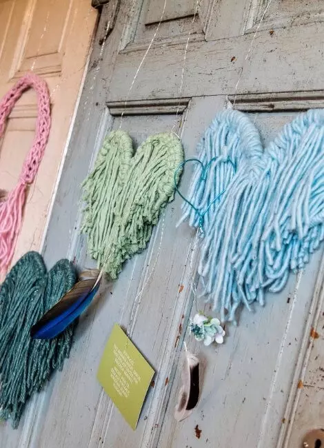macramé hanger heart 5