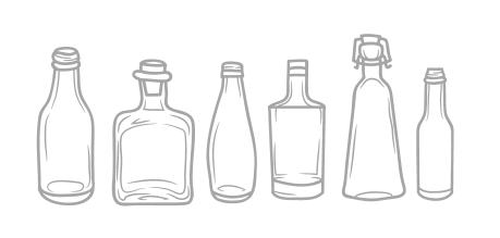 Bottles as vases