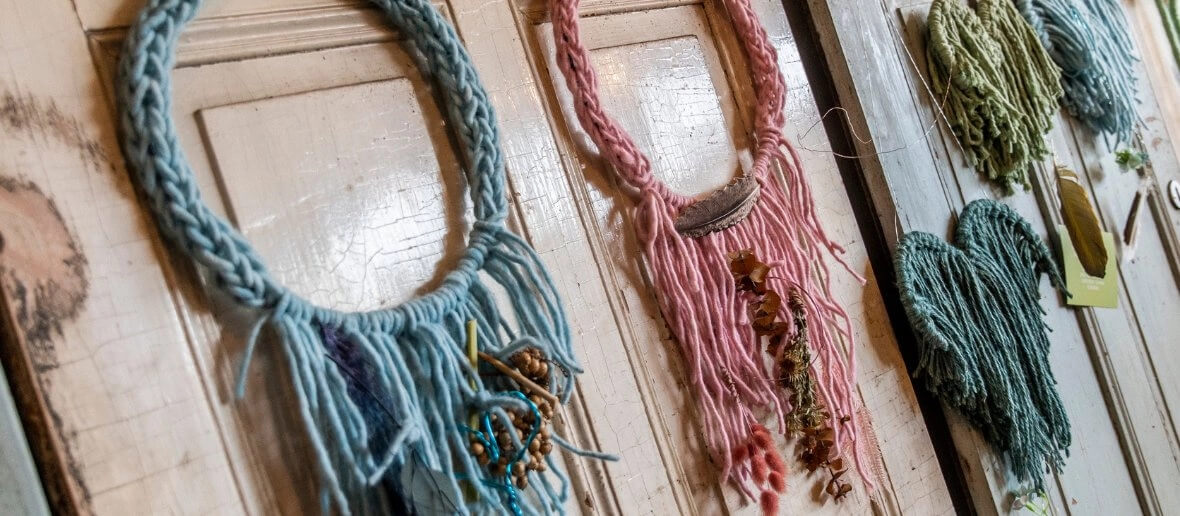 sommerliche makramee Loops