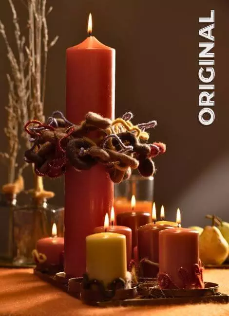 Candle decoration idea