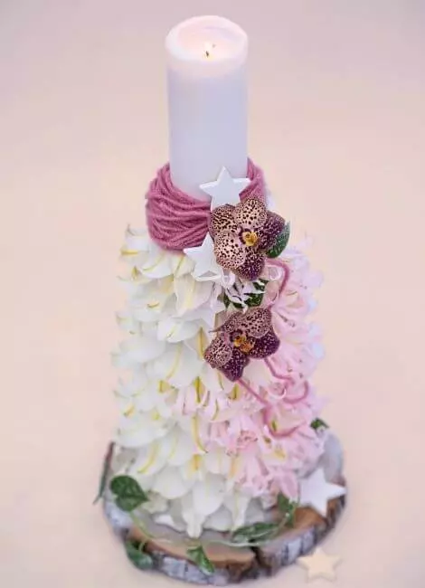 Candle decoration table