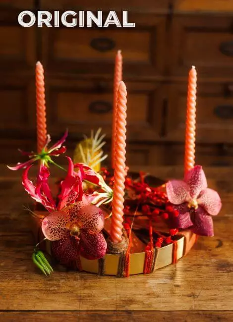 Candlestick with 4 candles