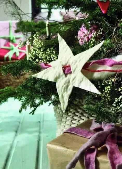 Felt stars for the Christmas tree