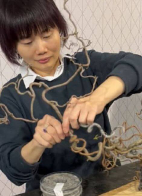 Spring decoration with branches