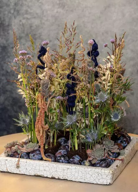 Fruity floral arrangement