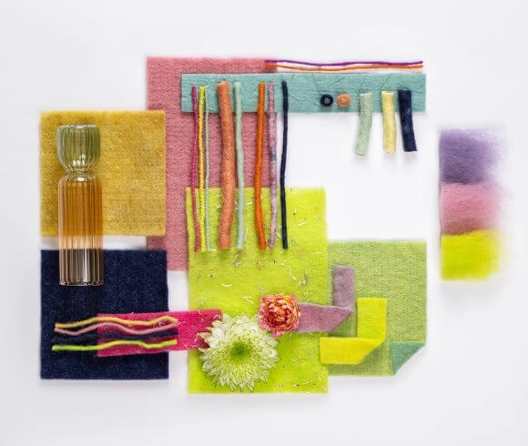 Diversity mood board bold colours