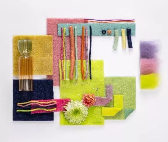 Diversity mood board bold colours