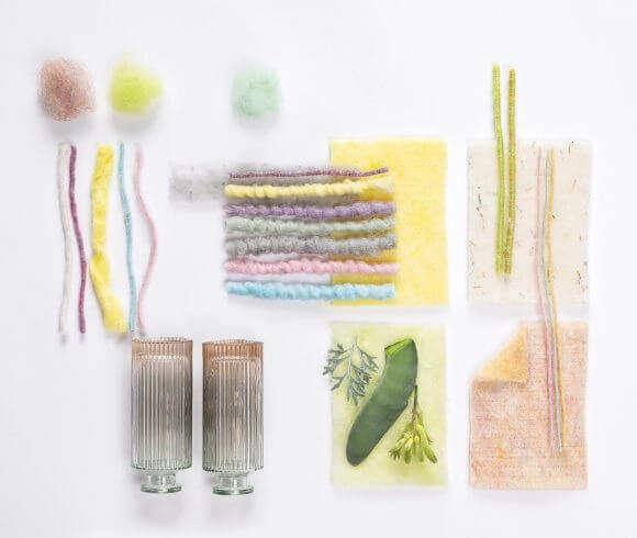 Diversity mood board soft colours