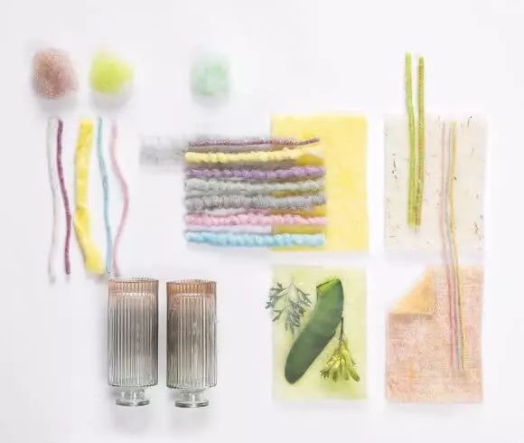Diversity mood board soft colours