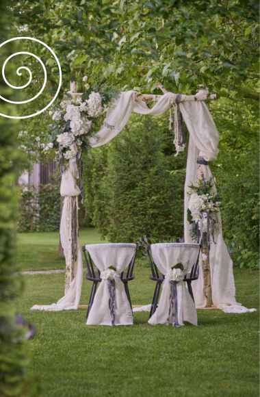 Natürliche Outdoor Hochzeit