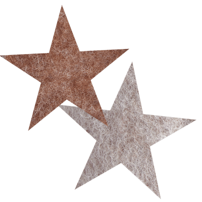 Wool star Klausi brown-white