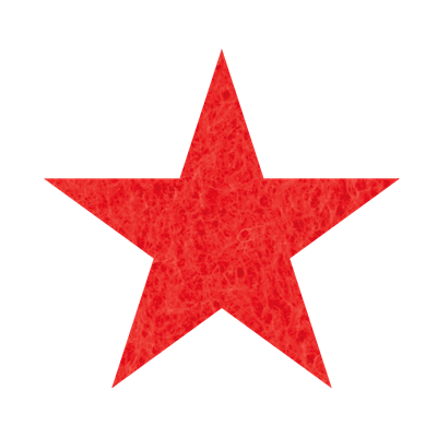 Filzstern Toni red (RO19)